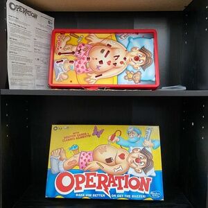 Hasbro Gaming Operation Board Game Classic with Buzzer and Tweezers Ages 6 Plus
